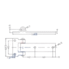 145mm Heavy-Duty Zinc-Plated Barn Door Hinge