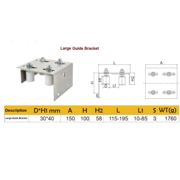 Sliding Gate Hardware Kit with Internal Wheels-Upto 4.5m Gate