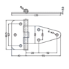 Heavy Duty Stainless Steel T Hinges