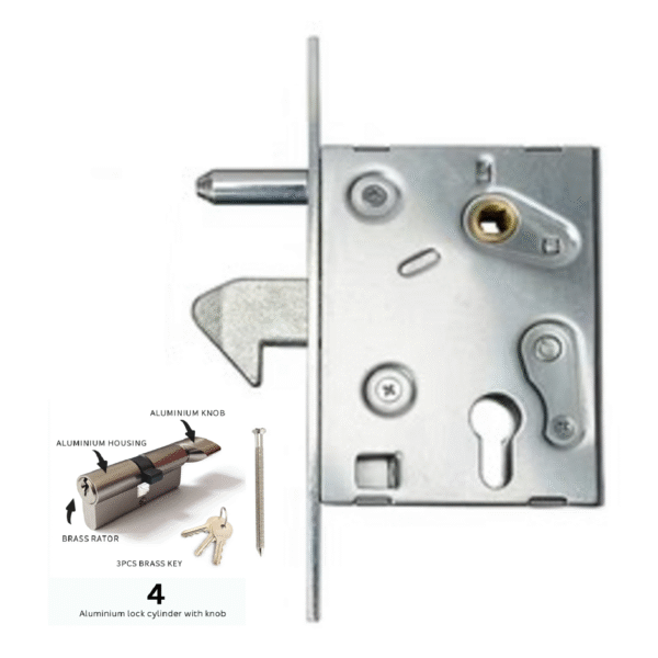 Heavy Duty Sliding Gate Lock / Door Lock-Aluminium Cylinder with Knob