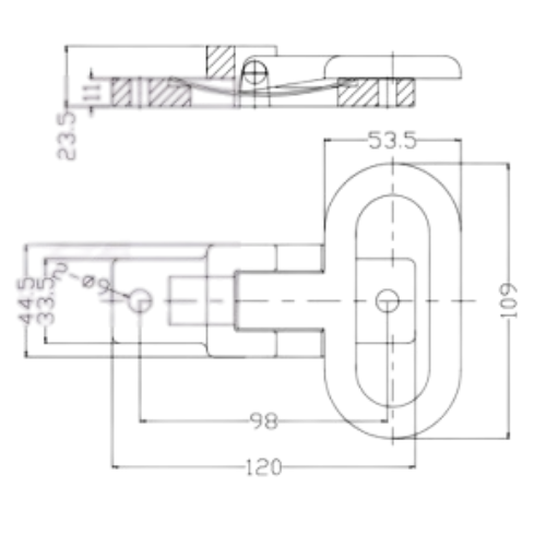 Folding Zinc-Plated Step for Bus, Trailer & Truck