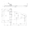 Heavy Duty Stainless Steel T Hinges