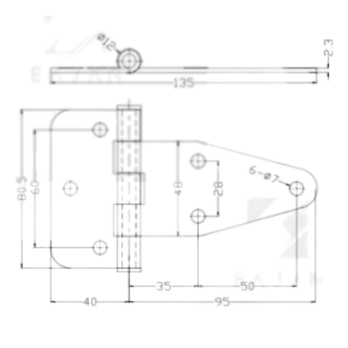 Heavy Duty Stainless Steel T Hinges
