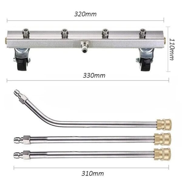 Car Pressure Washer Undercarriage Cleaner 4000 PSI Kit