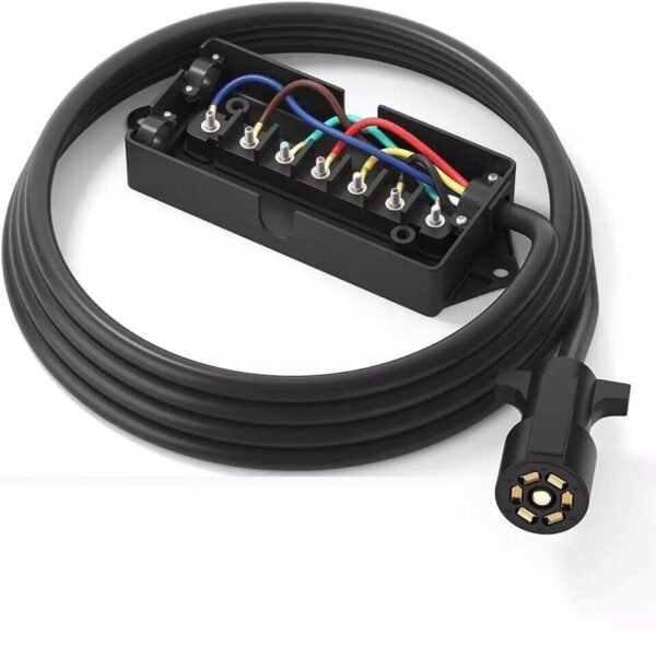 USA 7-Way Plug RV/Truck Towing Wire Harness & Junction