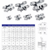 Soss Heavy-Duty Invisible Door Hinge – Satin Chrome