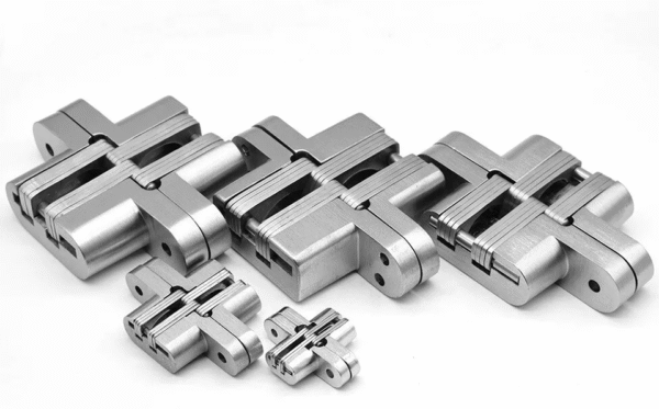 Soss Heavy-Duty Invisible Door Hinge – Satin Chrome