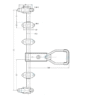 Stainless Steel Rear Handle Lock for Truck & Container