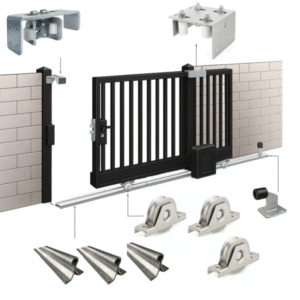 Sliding Gate Kit In-Concrete Track Internal Wheels-4.5m Gate