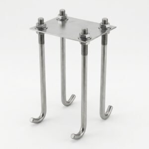 CANTILEVER GATE Wheel Mounting Bracket Kit/Adjustable Fixing Plate & Hook Bolts